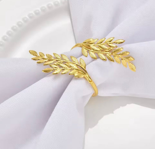 Leaf napkin rings