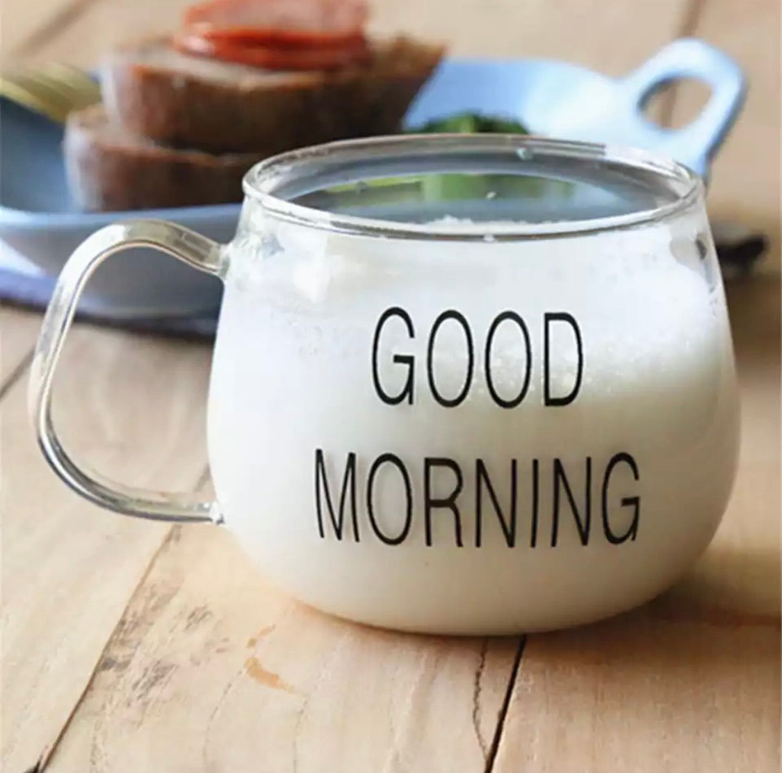 Good Morning Glass Mug
